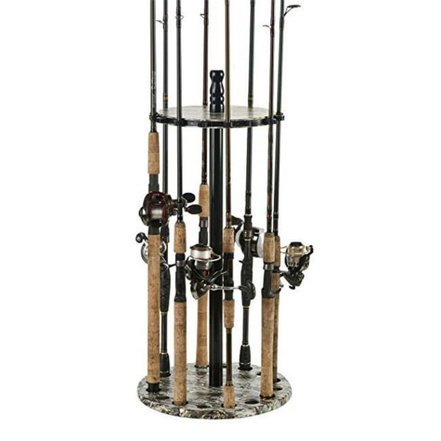 Organized Fishing CMT-008 Rod Rack & Camo Mini Typhoon Rod Rack