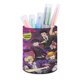 thumbnail image 1 of Mob Psycho-theme Cylinder Pen Holder Pencil Organizer with Flannel Lining PVC Leather Material Cardboard Base for study work 10*8CM, 1 of 6