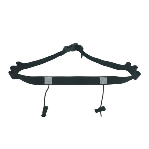 Running Number Belt with Elastic Gel Loop and Reflective Stripe for Runner, Cyclists, Triathletes,