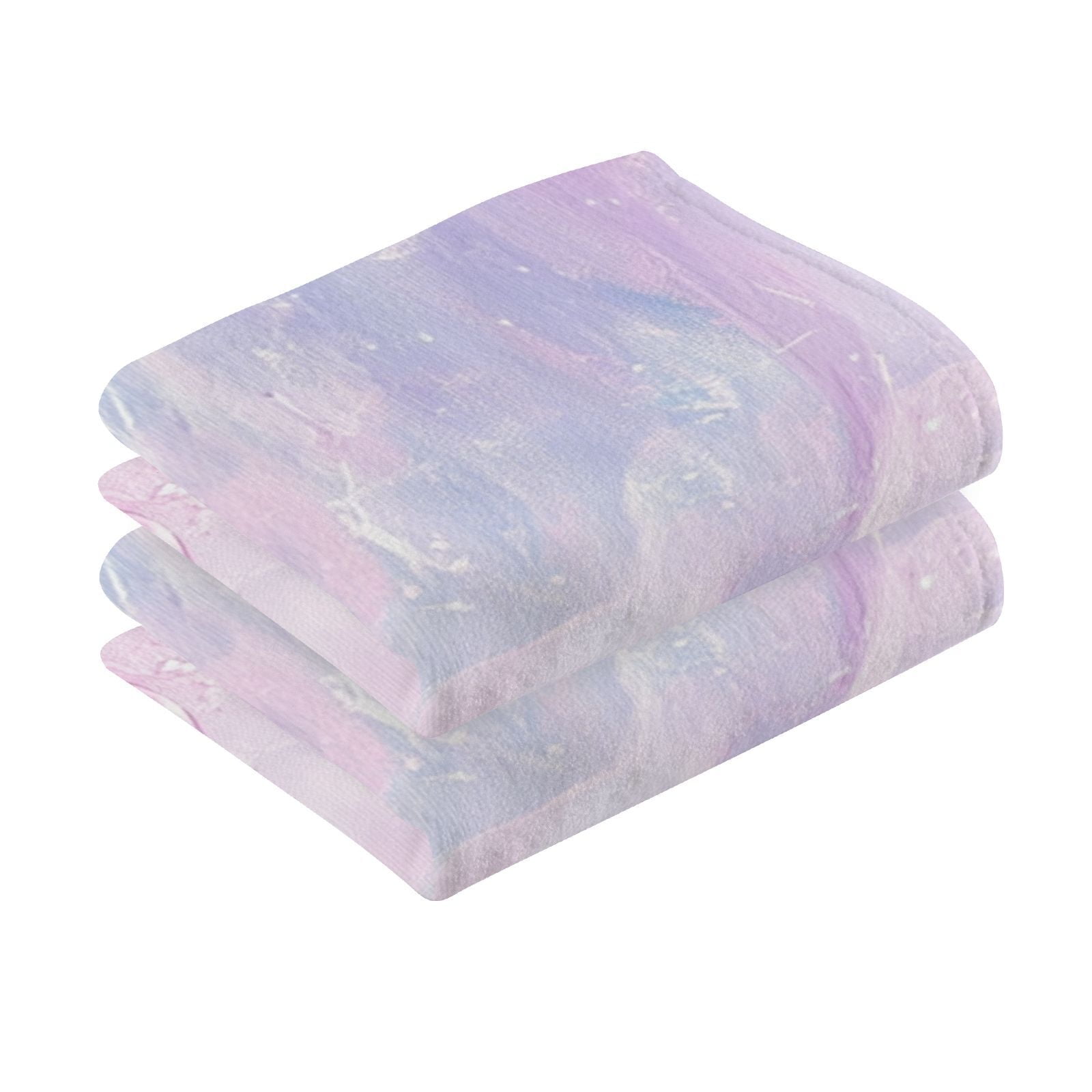 Pink Bubbles Hand Towels Cotton Bath Towels Large Face Towels Absorbent for Bathroom 2 Packs