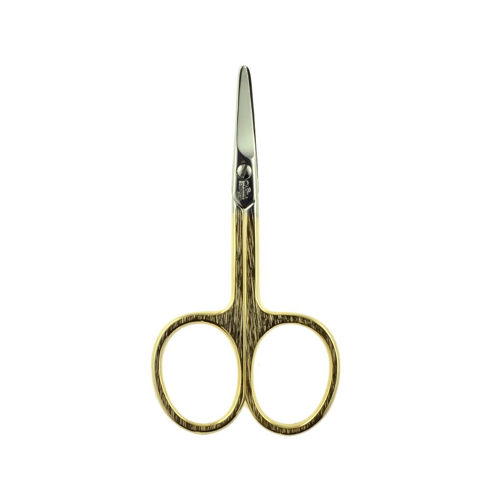 3" Gold Plated Rounded Tip Baby Scissors