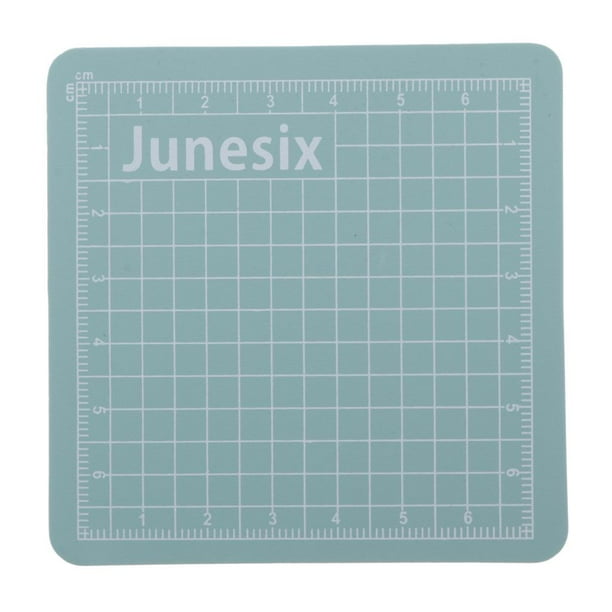 Tapete de corte de PVC de 8x8 cm para material de oficina y manualidades Menta verde