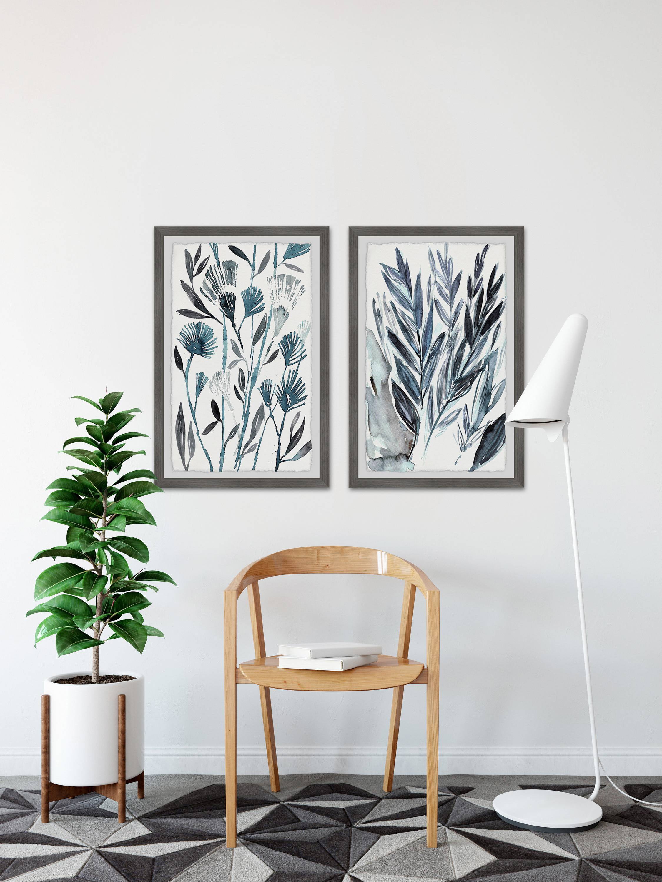 Winter Sprigs Diptych - Multi-color