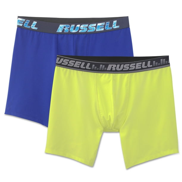 Russell Russell Men's Cool Force Assorted Color Boxer Briefs, 2 Pack