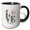 Black/White, variant on 3drose, the Word Love, Daisy Flower Instead of the Letter O. Charming Gift, 11oz Magic Transforming Mug