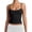 Black, variant on Voska Women's Basic Double Lined Scoop Neck Tank Tops Summer Cami Top | Adjustable Spaghetti Strap,Soft Skin Stretch,Slim Fit for Everyday Wear Black L
