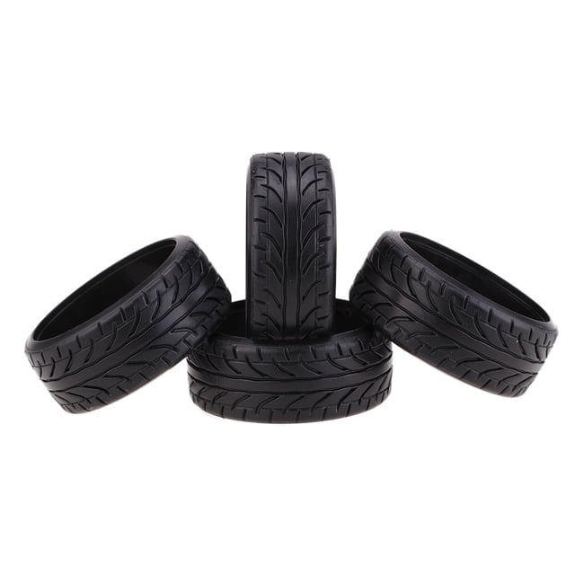 Rc 4Pcs/Set 1/10 Grain Drift Car Tires Plastic Hard Tyre Replacement for HSP HPI Remote Control Car Part