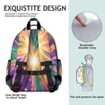 thumbnail image 5 of Colorful Tie Dye Burst Pattern Backpack for School,Cute School Bag,Schoolbag with Adjustable Shoulder Straps & Padded Back,15.25"x11.5"x5.25", 5 of 5