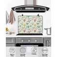 thumbnail image 4 of Large Induction Cooktop Protector Mat Colorful Flowers Stove Top Covers for Electric Stove, Botanical Wildflowers Floral Green Decorative Stove Burner Cover Mats, Glass Top Stove Cover, 4 of 7