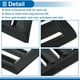 thumbnail image 5 of Recubrimiento de salida de aire del capó Unique Bargains para Ford Focus RS ST MK2 2009-en adelante, Bezel de decoración exterior ABS de fibra de carbono negra 26x13.7cm 1 par, 5 of 7