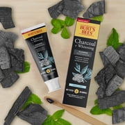 Burts Bees Toothpaste, Natural Flavor, Charcoal with Fluoride Toothpaste, Mountain Mint, 4.7 oz