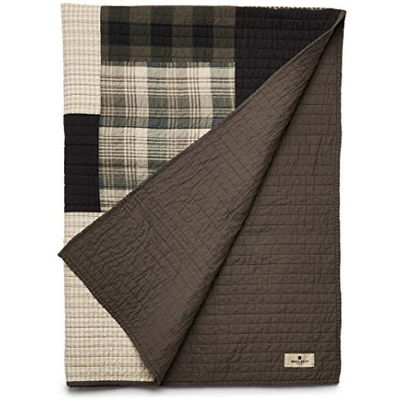 Woolrich WR50-1786 Winter Hills Quilted Throw 50x70" Tan,50x70"