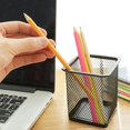 thumbnail image 4 of Pen Holder Desk Organizers Metal Mesh Pencil Holder Square Pencil Cup, 4 of 5