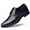 Black, variant on Men's Dress Shoes Leather Formal Derby Shoes Business Classic Lace Up Wingtip Shoes for Men