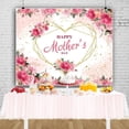 thumbnail image 5 of Gosmith 40*50in Happy Mothers Day Backdrop Pink Flower Love Heart I Love Mom Photography Background for Women Queen's Day, 5 of 7