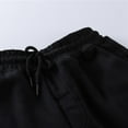 thumbnail image 5 of Oksale Drawstring Sweatpants for Men Plus Size Cinch Bottom Sweat Pants with Pockets Solid Color Fleece Joggers Hip Hop Winter Trousers 2025 Black XXXL, 5 of 9