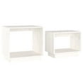 thumbnail image 3 of vidaXL Coffee Tables 2 pcs Nesting Table End Table Nightstand Solid Wood Pine, 3 of 11