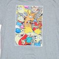 thumbnail image 2 of Nickelodeon Men's Gray T-Shirt with Ren & Stimpy, Hey Arnold, and more (Medium), 2 of 4