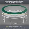 thumbnail image 4 of CoSoTower ⌀8ft Trampoline Pad ⌀96" Spring Safety Replacement Gym Bounce Jump Cover EPE Foam Green, 4 of 7