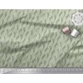 thumbnail image 3 of Soimoi Green Cotton Voile Fabric Seal Leaves Printed Craft Fabric by The Yard 42 Inch Wide, 3 of 3
