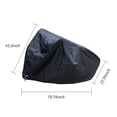 thumbnail image 3 of Graflsoa Housse de Vélo en Oxford 210D Robuste - Imperméable, Résistante aux UV, Trou de Verrouillage Antivol, Sangle Ajustable, Convient aux Vélos jusqu'à 200 cm, Conception Compacte et Portable, 3 of 6