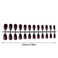 thumbnail image 4 of Uñas postizas Soidarity 24 piezas accesorio de moda para mujer Morado oscuro, 4 of 5