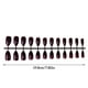thumbnail image 5 of Juego de 24 piezas de uñas postizas DIY Qarigey Morado oscuro, 5 of 5