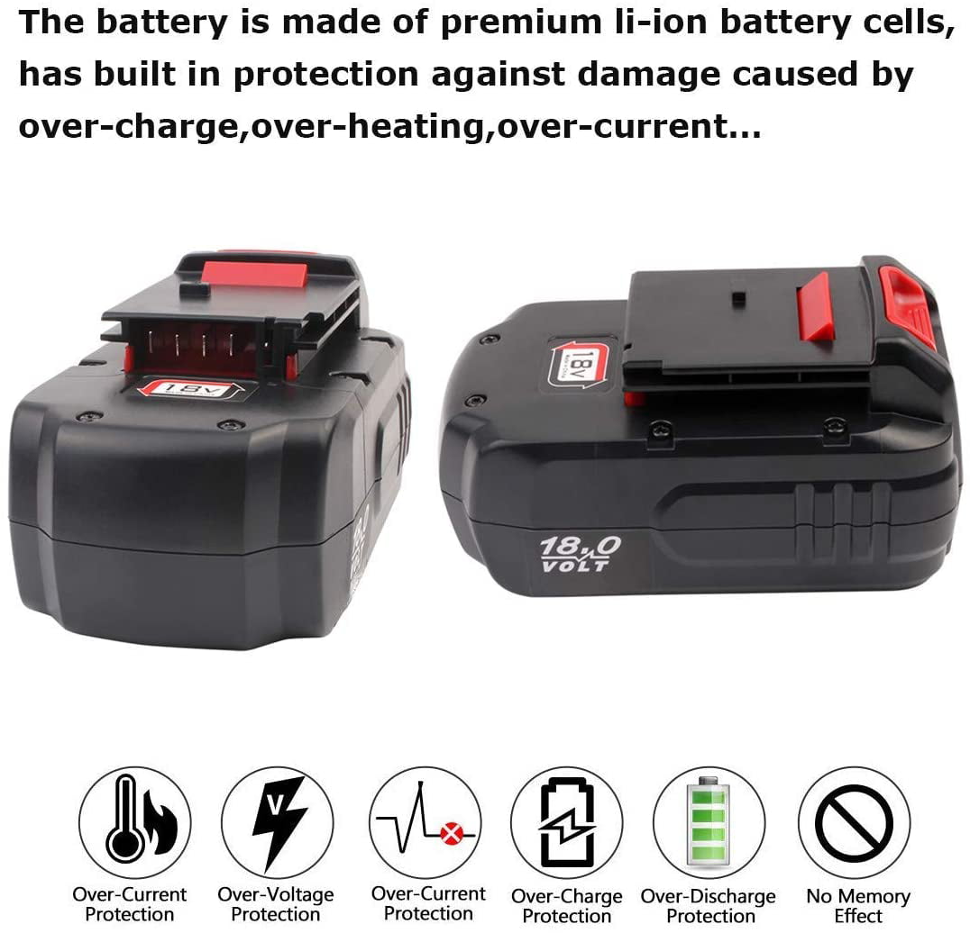 2PACK 3.6Ah 18Volt Battery For PORTER-CABLE PC18B PCC489N Cordless Tools PC188 