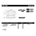 thumbnail image 2 of Stop Tech 30911080 2006-2010 Volkswagen GTI Brake Pad Set - Rear, 2 of 5