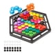 thumbnail image 1 of Juego de mesa de rompecabezas de bloques 2 en 1, tablero de ajedrez de doble cara, inteligencia geométrica Hexágono, 1 of 9