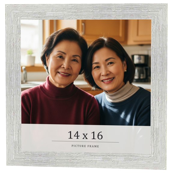 14x16 Frame White Real Wood Picture Frame Width 1.5 inches | Interior Frame Depth 0.5 inches | Barn