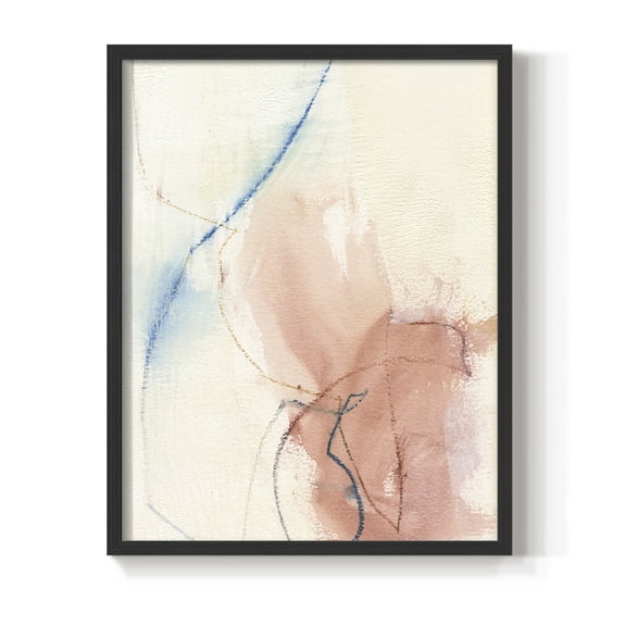 Barxan II Framed Print in Black Solid Wood Framed Print No Nail Hanging