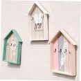 thumbnail image 4 of unbranded 1Set Vintage Key Holder White MDF House Shape for Key Storage Box, 4 of 8