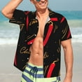 thumbnail image 7 of Disketp Hawaiian Shirts For Men,Hot Chili Print Mens Casual Short Sleeve Button Down Shirts Beach Shirt, 7 of 7