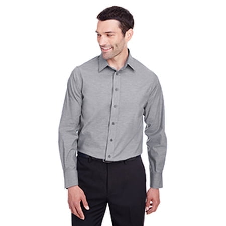 Chemise Chambray Extensible à Pointe Fine pour Homme Crown Collectionâ„¢ DG562