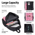 thumbnail image 4 of Disketp Love Mochila Estampada de Gran Capacidad con Lonchera y Estuche, Set de 3 Piezas para Estudiantes, 4 of 7