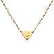 thumbnail image 1 of Collar Inicial de Corazón Uxcell para Mujeres, Cadena de Acero Inoxidable Baño de Oro de 18K, Collar Personalizado con Letra C para Regalos de Joyería para Mujeres, Tono Dorado, 1 of 6