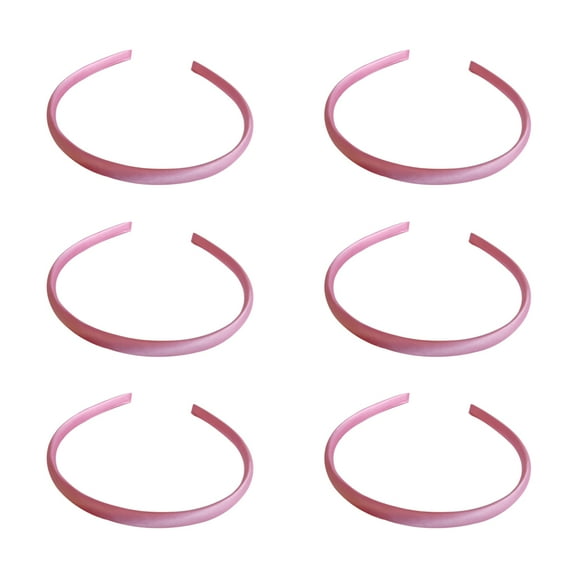 OUNONA Pink Satin Headband for Decor Use - Comfortable and Stylish, 20Pcs