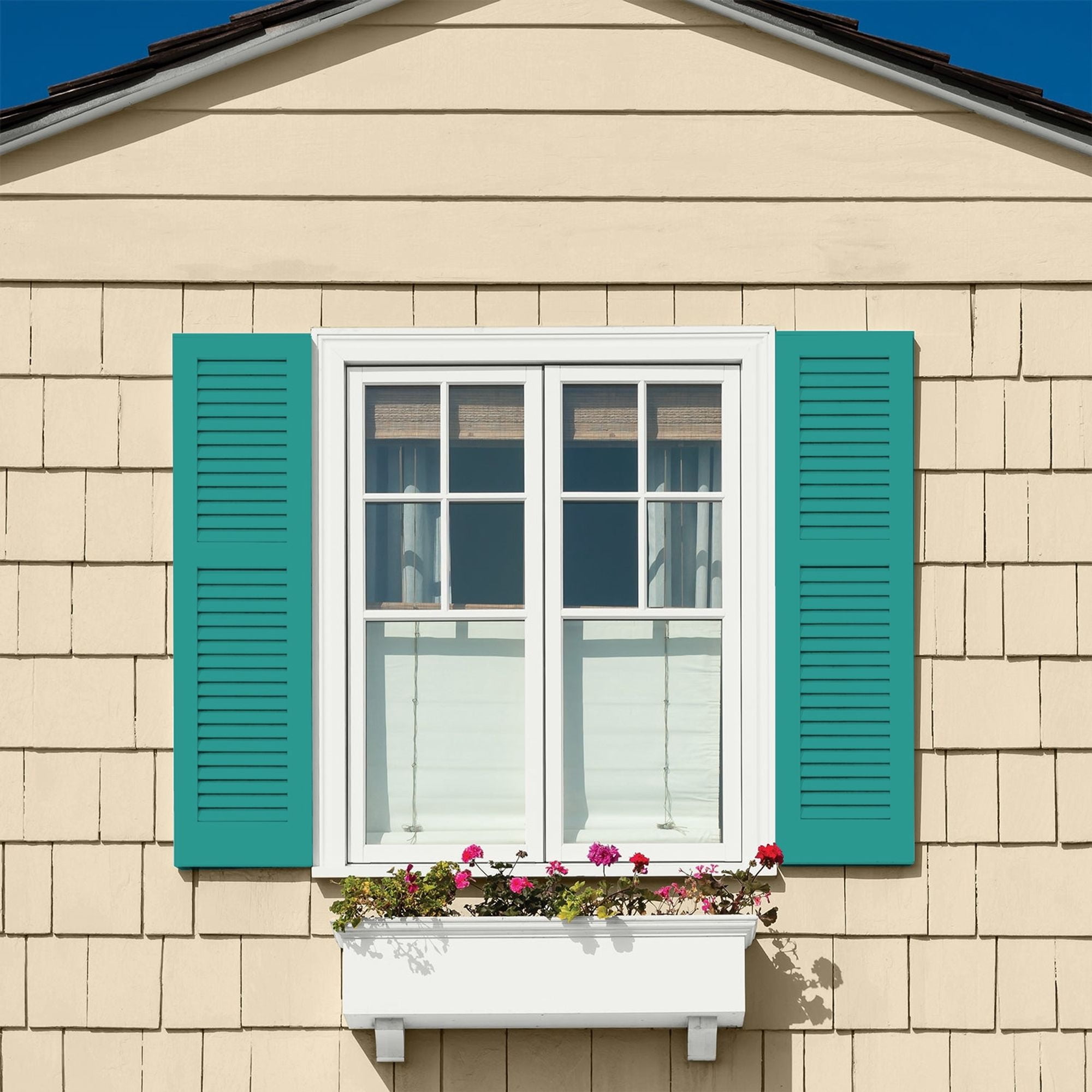 Glidden High Endurance Plus Azure Tide Satin Exterior Paint and Primer, 1 Gallon