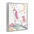 thumbnail image 2 of Stupell Industries Eclectic Unicorn Standing On Clouds Gray Framed Giclee Art, 16 x 20, by Creative Studio, 2 of 8