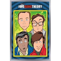 The Big Bang Theory - Geeks Wall Poster, 14.725" x 22.375", Framed