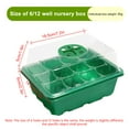 thumbnail image 3 of Seed Starter Tray with Grow Light Seed Starter Kit Seedling Tray Seed Starter Kit with Grow Light 12-Hole Tray with Light Extractor with White Label Nutrient Box Plastic Bowl Rectangular, 3 of 7