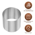 thumbnail image 4 of MasteelfCA 12 Pcs Cake Ring Molds Stainless Steel Mousse Mold Round Cake Making Mold, 4 of 7