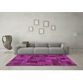 thumbnail image 3 of Ahgly Company Indoor Square Patchwork Pink Transitional Area Rugs, 8' Square, 3 of 4