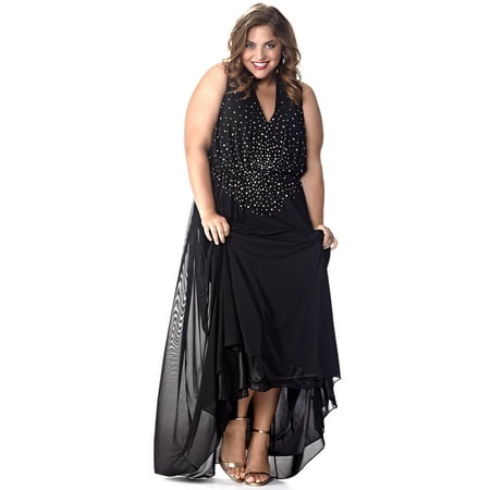 Celebrations by Sydney s Closet Plus  Size  Long Black 