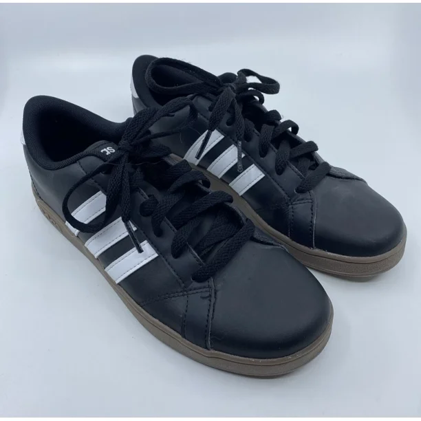Adi - das Mens Grand Court Size 5 | B43874 Black Running Shoes Lace Up Low Top EUC