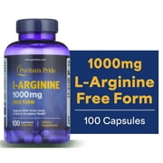 (2 pack) Puritan's Pride L-Arginine 1000 mg Capsules, 100 Ct
