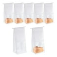 thumbnail image 1 of 50Pcs Bread Bags for Homemade Bread, 5.1x3.9x11 Inches Kraft Bakery Bags, White, 1 of 6
