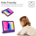 thumbnail image 3 of SaniMore iPad 10th Generation 2022 Case Kids, iPad 10.9 10th Gen Case for Children - Kiddie Series [Pencil Grove] [Handle Kickstand] Shockproof Boys Girls Cover, Purple, 3 of 9