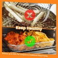 thumbnail image 2 of Air Fryer Basket Replacement for Nuwave Bravo XL Air Fryer Toaster Convection Oven, 11.7*9.7'' Non-stick Mesh Air Fryer Stainless Steel Basket Wire Rack Accessories Parts, Dishwasher Safe, 2 of 7